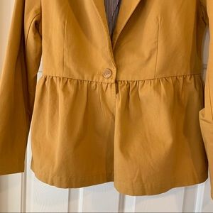 Mustard yellow peplum set
